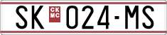 License plate of North Macedonia, Regular plates (1993)