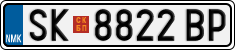License plate of North Macedonia, Regular plates (2012)