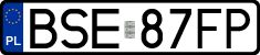 License plates of Poland, Regular car plates