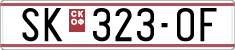 License plate of North Macedonia, Regular plates (1993)