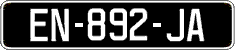 French license plate, SIV (oldtimers)