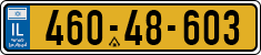 License plate of Israel, Regular plates