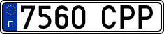 License plates of Spain, Ordinary (2000)