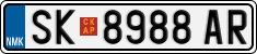 License plate of North Macedonia, Regular plates (2012)