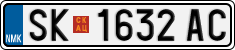 License plate of North Macedonia, Regular plates (2012)