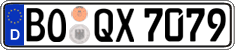German license plate, Regular plates