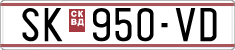 License plate of North Macedonia, Regular plates (1993)
