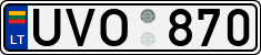 License plate of Lithuania, Cars