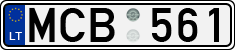 License plate of Lithuania, Cars