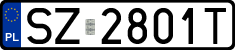 License plates of Poland, Regular car plates