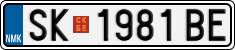 License plate of North Macedonia, Regular plates (2012)