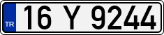 License plate of Turkey, Regular plates