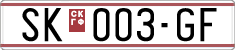 License plate of North Macedonia, Regular plates (1993)