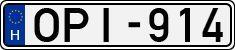 license plates of Hungary, Cars (1990)