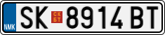 License plate of North Macedonia, Regular plates (2012)