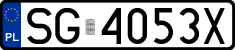 License plates of Poland, Regular car plates