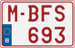 License plate of Belgium, Regular plates (2010)