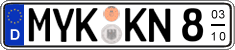 German license plate, Seasonal plates