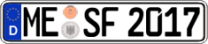German license plate, Regular plates