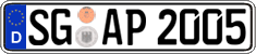 German license plate, Regular plates