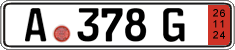 German license plate, Export transit plates