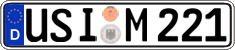 German license plate, Regular plates
