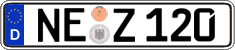 German license plate, Regular plates