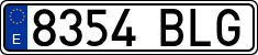 License plates of Spain, Ordinary (2000)