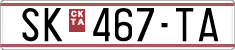 License plate of North Macedonia, Regular plates (1993)