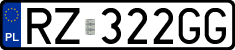 License plates of Poland, Regular car plates