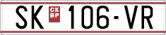 License plate of North Macedonia, Regular plates (1993)