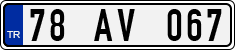 License plate of Turkey, Regular plates