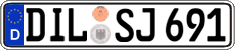 German license plate, Regular plates