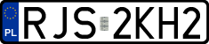 License plates of Poland, Regular car plates