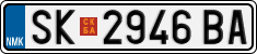 License plate of North Macedonia, Regular plates (2012)