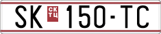 License plate of North Macedonia, Regular plates (1993)