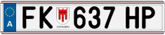 License plate of Austria, Regular plates