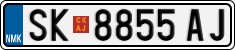 License plate of North Macedonia, Regular plates (2012)