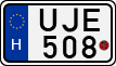 license plates of Hungary, Motorcycles (1990)