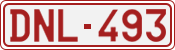 License plate of Belgium, 1951 year system