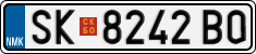 License plate of North Macedonia, Regular plates (2012)