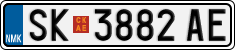 License plate of North Macedonia, Regular plates (2012)
