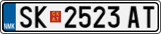 License plate of North Macedonia, Regular plates (2012)