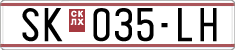 License plate of North Macedonia, Regular plates (1993)