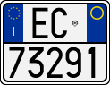 License plate of Italy, Motorcycles (1994 year series)