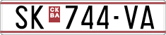 License plate of North Macedonia, Regular plates (1993)