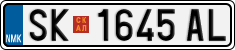 License plate of North Macedonia, Regular plates (2012)