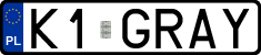 License plates of Poland, Vanity Plates