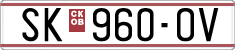 License plate of North Macedonia, Regular plates (1993)
