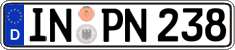 German license plate, Regular plates